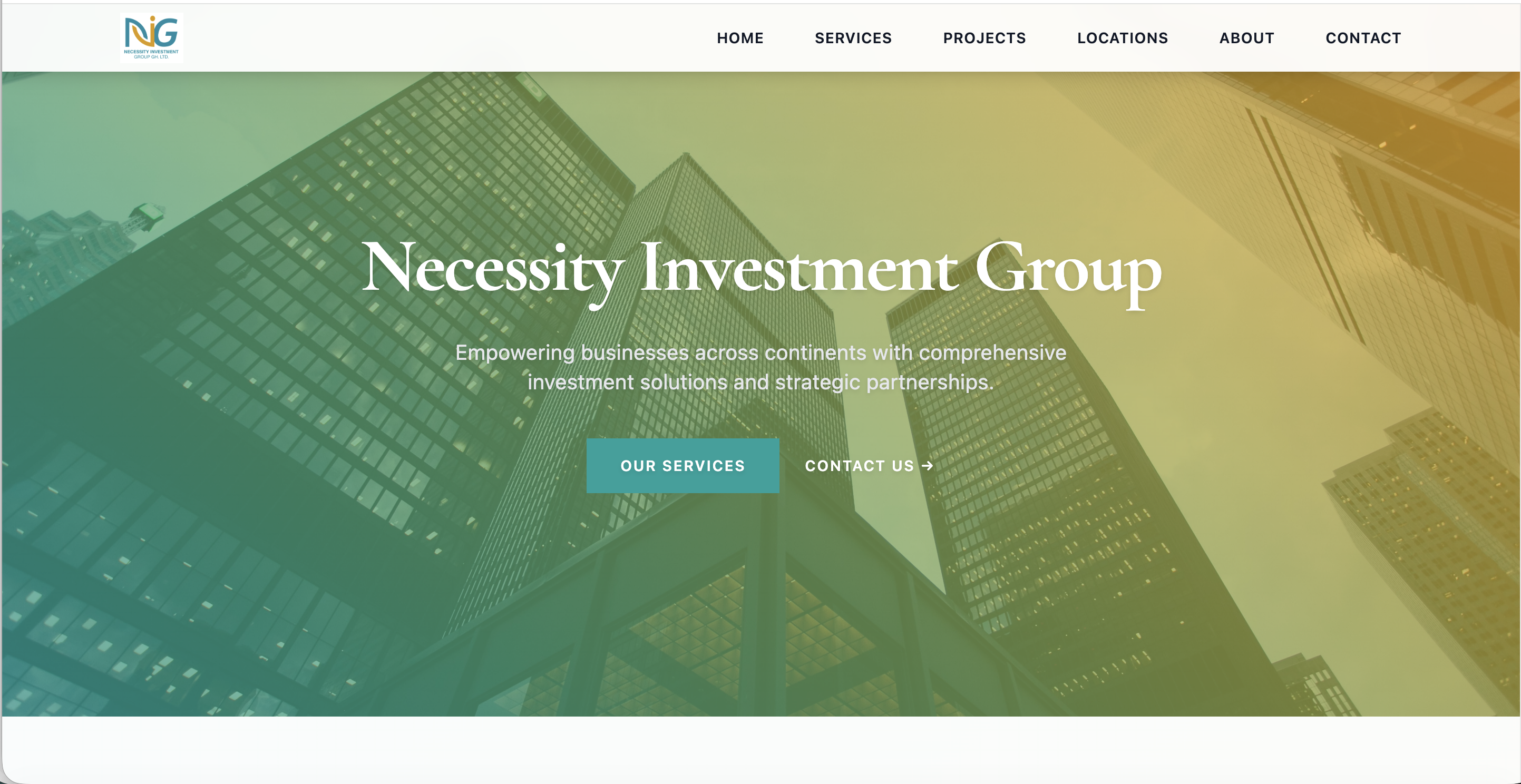 Necessity Investment Group Screenshot